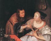 弗朗斯 凡 米里斯 : Carousing Couple